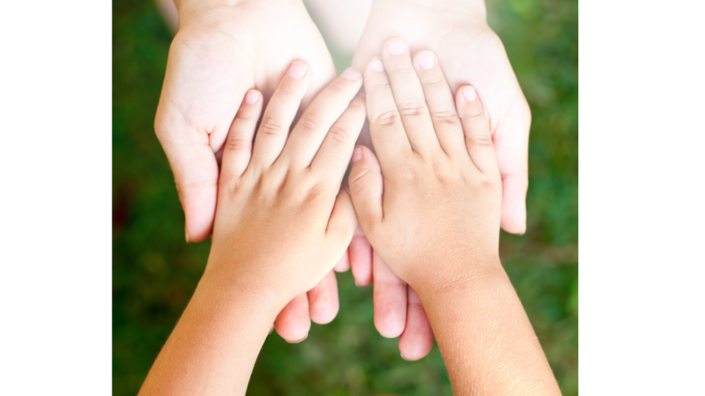 母と子の手